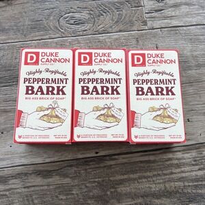 Duke Cannon Supply Co. Mens Peppermint Bark Soap 3 Bars 10 oz Each Limited Scent